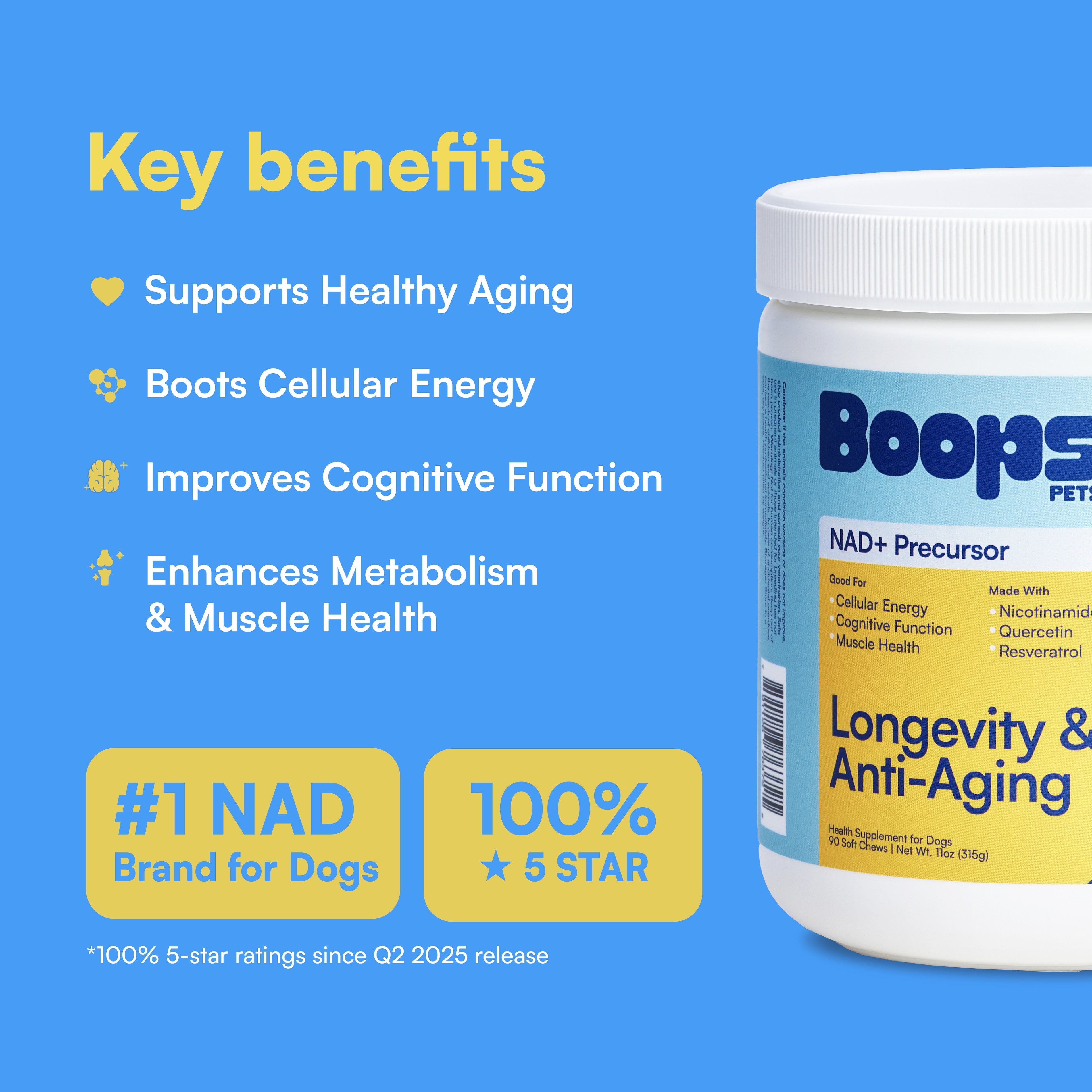 Longevity & Healthy Aging NAD+ Precursor Soft Chews