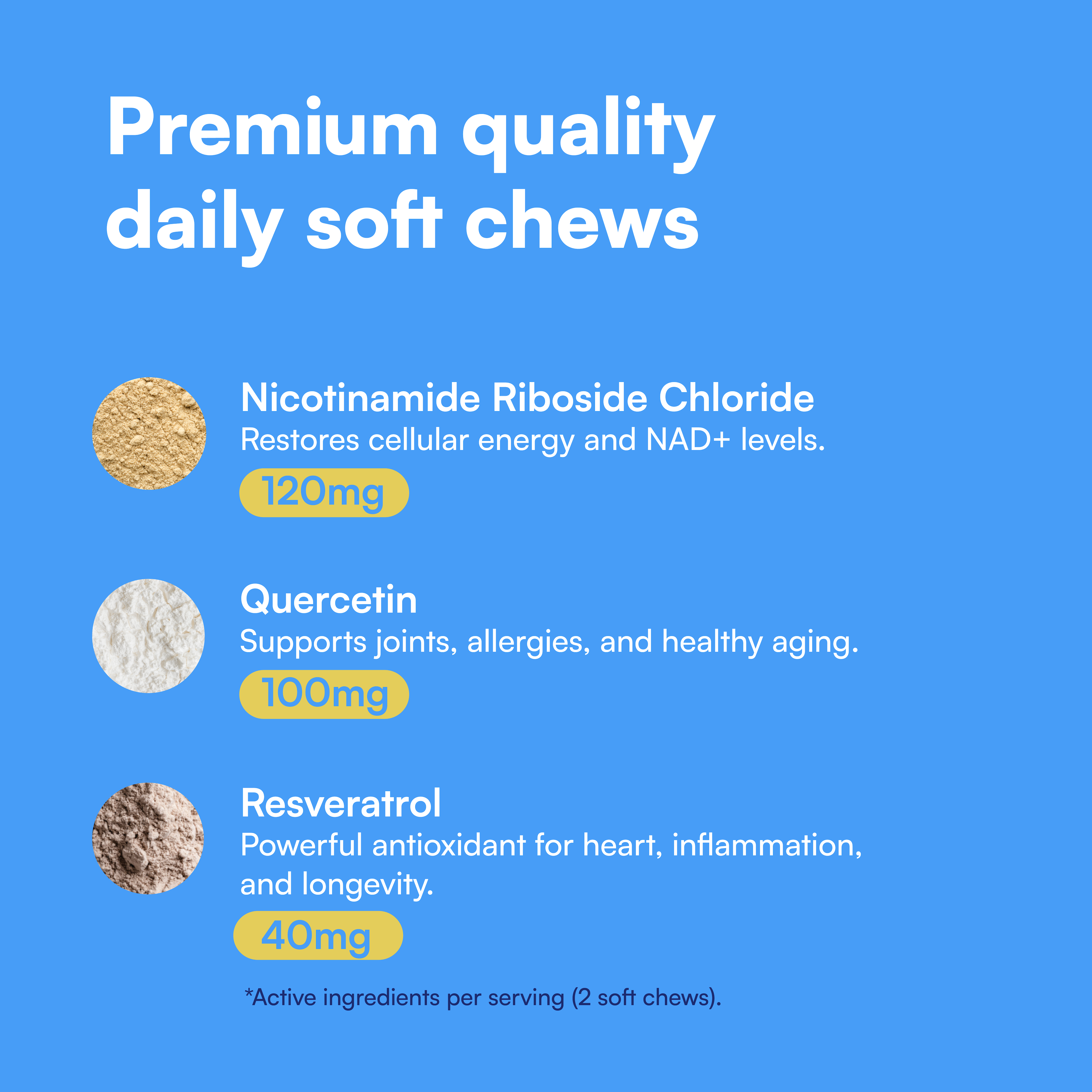 Longevity & Healthy Aging NAD+ Precursor Soft Chews