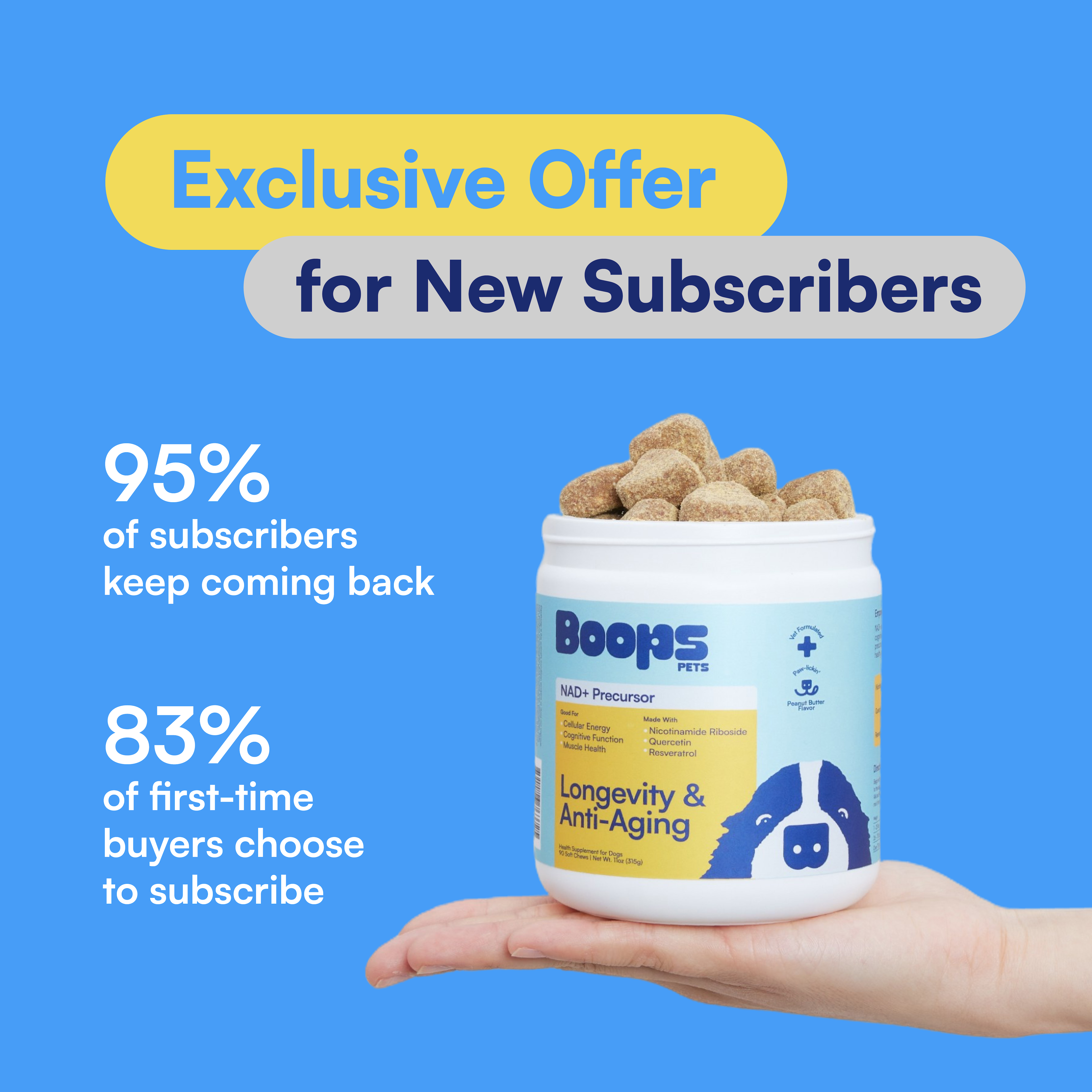 Longevity & Healthy Aging NAD+ Precursor Soft Chews